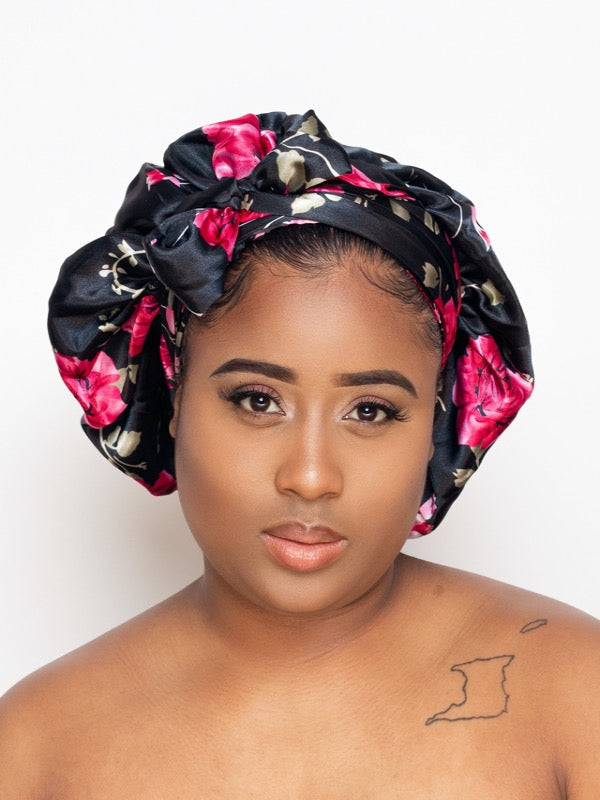 MIDNIGHT BLOSSOM BONNET